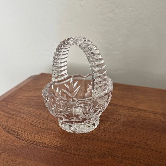 Princess House Clear Crystal Basket - Picture 1 of 1